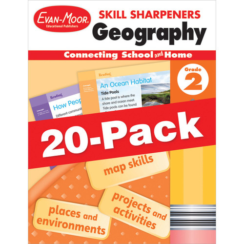 Skill Sharpeners: Geography, 20-Pack Workbook Bundle image