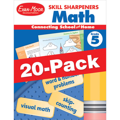 Skill Sharpeners: Math, 20-Pack Workbook Bundle image