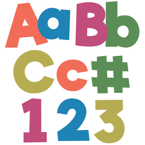 4in Woodland Brights Combo Pack Bulletin Board Letters image