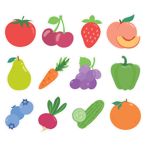 Fruits and Veggies Cutouts image