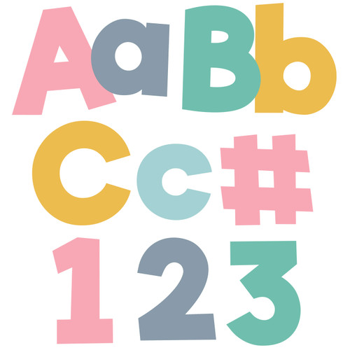 4in Boho Combo Pack Bulletin Board Letters image