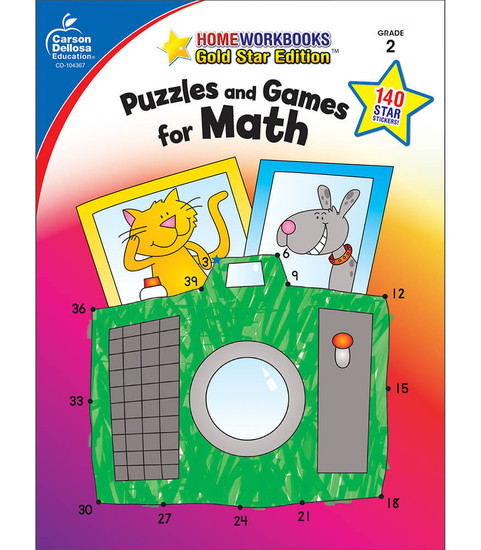 Home Workbooks Puzzles and Games for Math Activity Book image