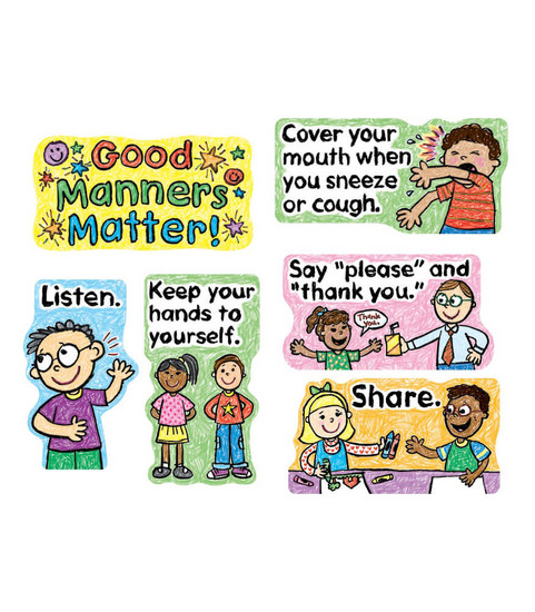 Good Manners Matter Mini Bulletin Board Set image