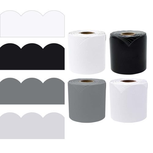 65' Rainy Day 4 Pack Rolled Bulletin Board Border Set image