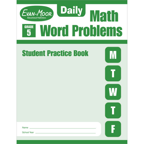 Daily Word Problems Math, Student 5-Pack Workbook Bundle image