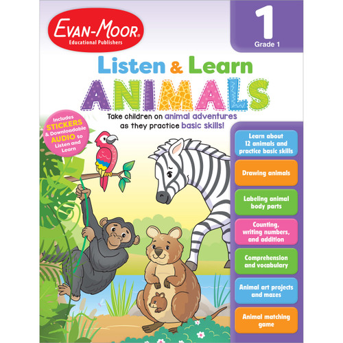 Listen and Learn: Animals Activity Book image