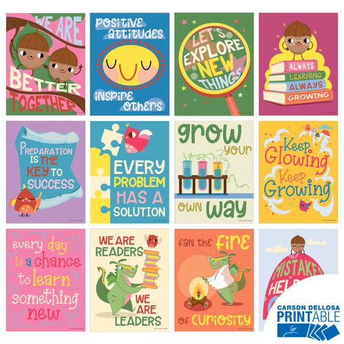 Fairy Tale Forest Motivational Printable Poster Set image