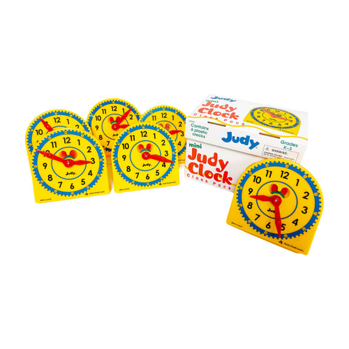 6-Piece 5" x 5" Mini Judy® Clock Set image