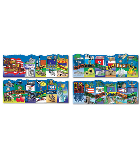 U.S. States and Territories Topper Bulletin Board Set image