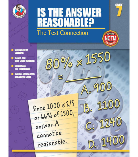 Frank Schaffer® Is the Answer Reasonable?, Grade 7 Teacher