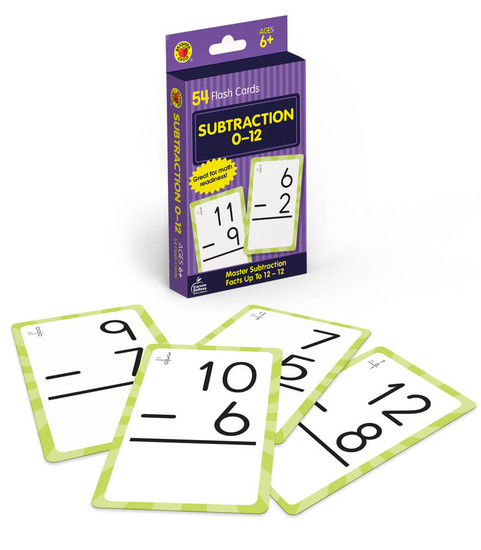 Subtraction 0 to 12 Flash Cards image Subtraction 0 to 12 Flash Cards image
