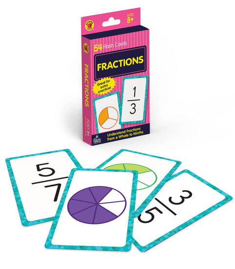 Fractions Flash Cards image