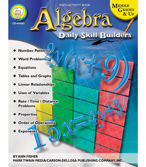 Daily Skill Builders Algebra Resource Book image