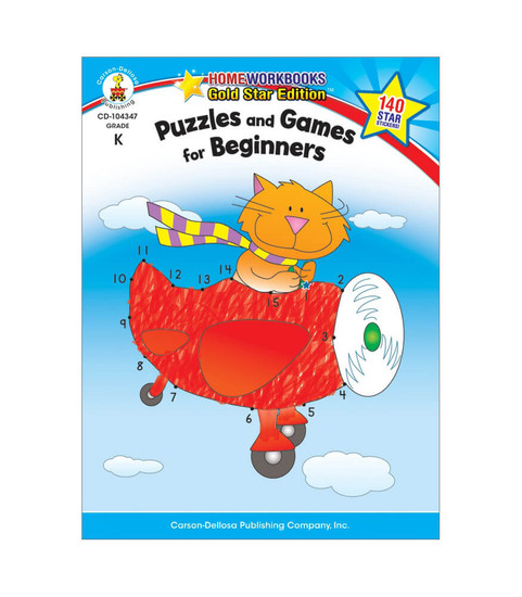 Carson-Dellosa Puzzles and Games for Beginners, Grade K Parent