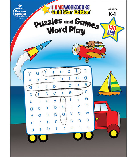 Carson-Dellosa Puzzles and Games: Word Play, Grades K - 1 Parent