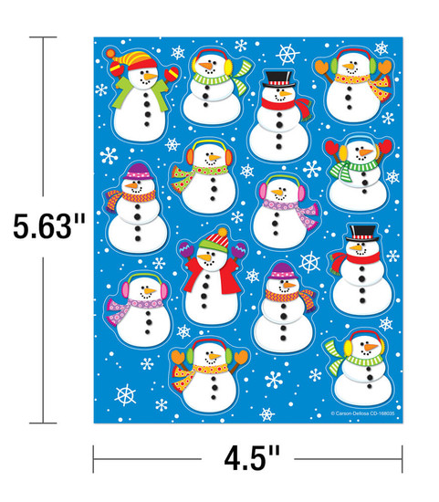 Snowmen Shape Stickers