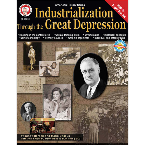 American History Series Industrialization through the Great Depression Resource Book image