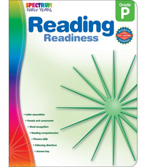Spectrum® Reading Readiness, Grade PK Parent