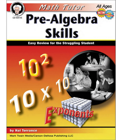 Tutor Series Math Tutor: Pre-Algebra Resource Book image