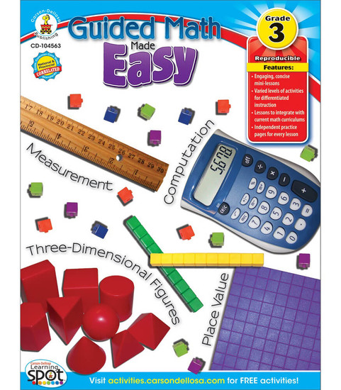 Carson-Dellosa Guided Math Made Easy, Grade 3 Teacher