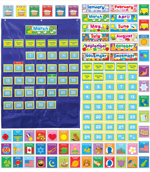 Deluxe Calendar Pocket Chart image