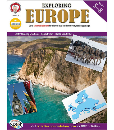 Continents of the World Exploring Europe Resource Book image