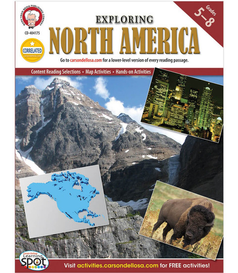 Continents of the World Exploring North America Resource Book image