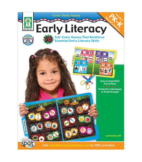 Key Education Publishing® Color Photo Games: Early Literacy, Grades PK - K Teacher