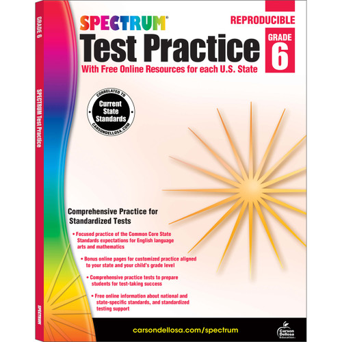 Spectrum Test Practice Workbook image