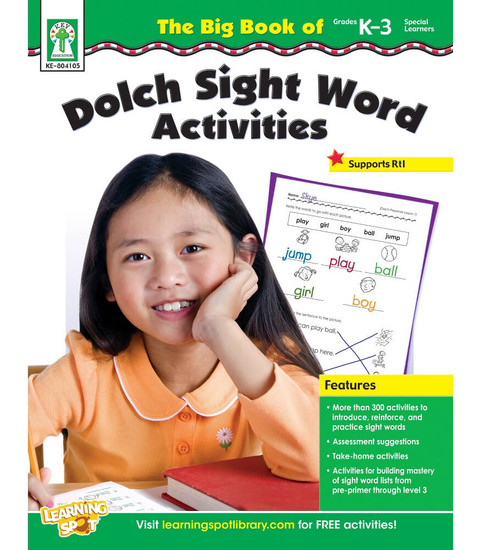 The Big Book of Dolch Sight Word Activities Resource Book image