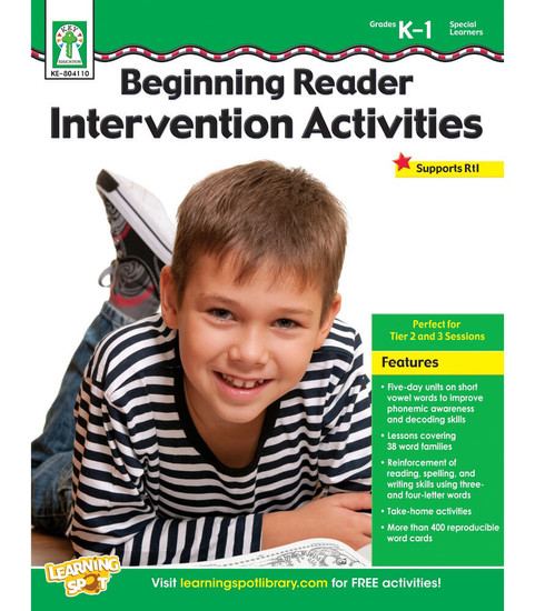 Beginning Reader Intervention Activities Resource Book image