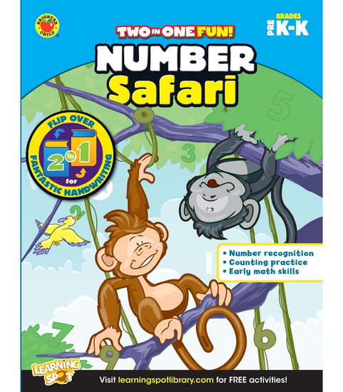 Brighter Child® Number Safari & Fantastic Handwriting, Grades PK - K Parent