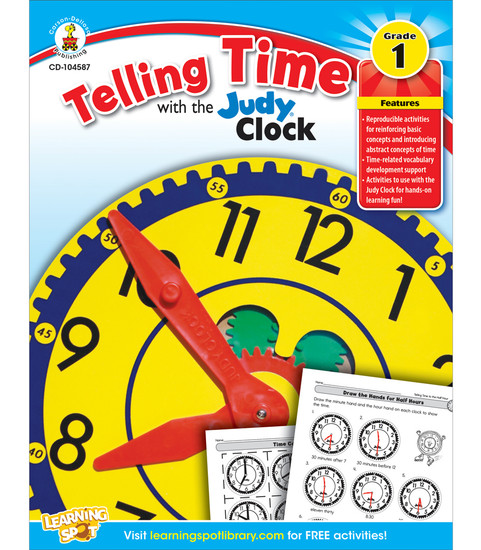 Carson-Dellosa Telling Time with the Judy® Clock, Grade 1 Teacher