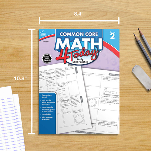 Grade 2 Common Core Math 4 Today Workbook Paperback