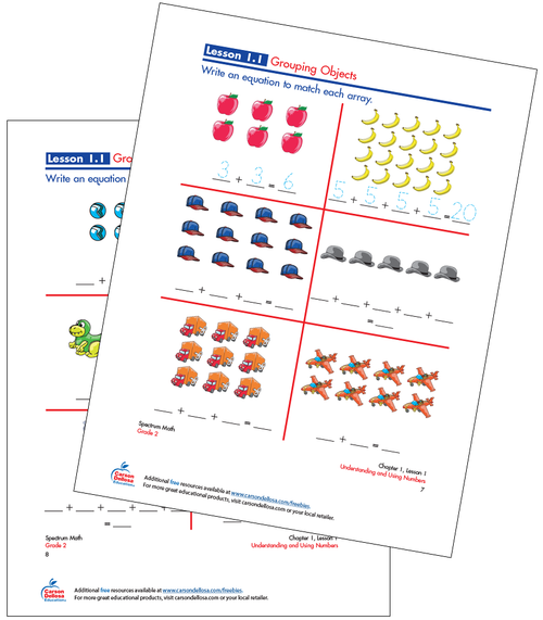 grouping objects free printable carson dellosa