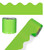 36' Lime Rolled Scalloped Bulletin Board Borders image image