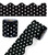 36' Black & White Dots Rolled Scalloped Bulletin Board Borders image image