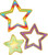 Rainbow and Foil Stars Cutouts image image