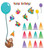 One World Birthday Mini Bulletin Board Set image image