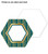 Hexagons with Gold Foil alternate image 3 image