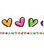 Doodle Hearts Scalloped Bulletin Board Borders image image