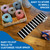 65' Black and White Vertical Stripes Rolled alternate image 4 image