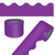 65' Purple Rolled Scalloped Bulletin Board Borders image image