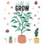 Watch Us Grow Bulletin Board Set image