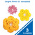 Orange, Yellow, Pink Paper Flowers alternate image 1 image