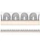 Black & White Rainbows Straight Bulletin Board Borders image image