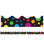 Big Rainbow Dots Scalloped Bulletin Board Borders image image