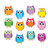 Colorful Owls Cutouts image