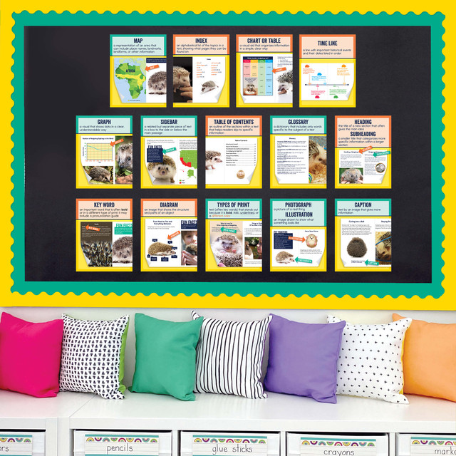 Grade 1-6 Mini Posters: Nonfiction Text Features Poster Set