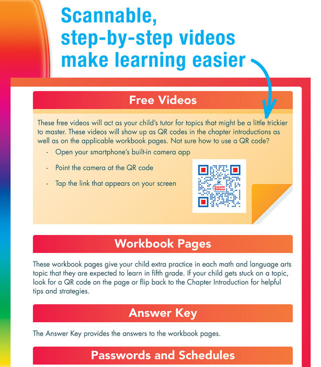 Grade 5 Spectrum Complete Learning + Videos Workbook eBook (PDF)